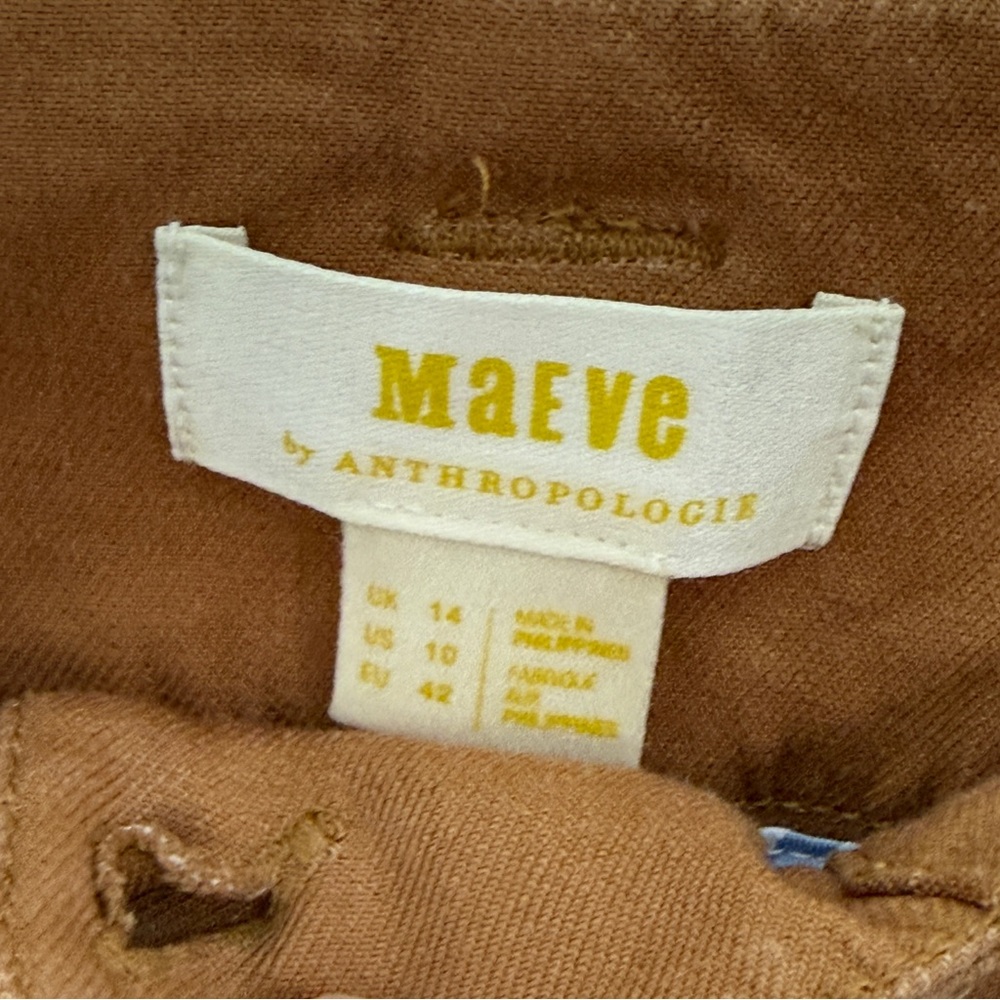 NWT Anthropologie Maeve The Naomi Wide Leg Flare Pants Bronze 10 - Picture 4 of 4
